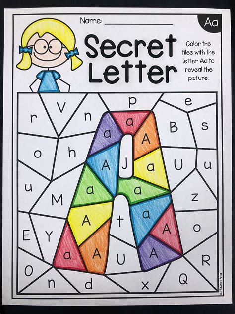 Color By Letter Kindergarten