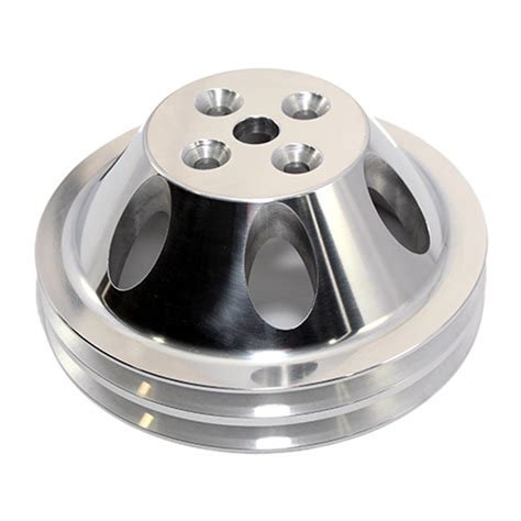 Arc A9479pol Small Block Chevy 2 Groove Polished Water Pump Pulley