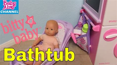 Baby alive bath time with all about baby bathtub play set and toy review, by toysreviewtoys in collaboration with. American Girl Bitty Baby Doll BATHTUB Unboxing an PLEASE ...