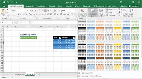 Podstawowe Elementy Programu Excel Skoroszyt DataTalk Pl