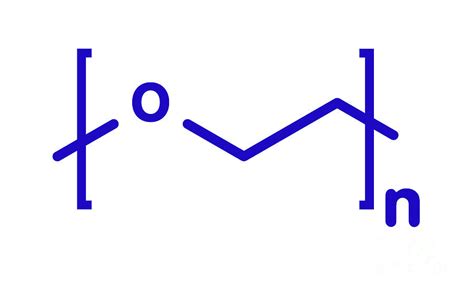 Polyethylene Glycol Chemical Structure Photograph By Molekuulscience