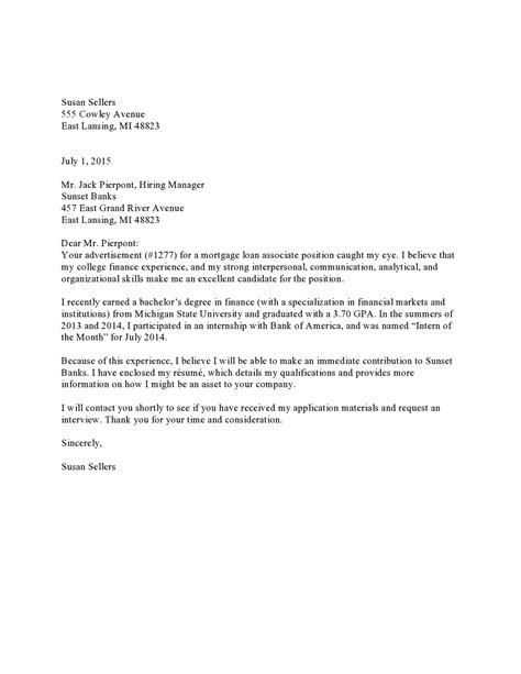 Cover Letter Examples Westlocal