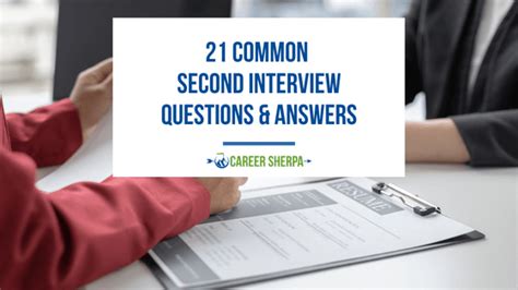Common Second Interview Questions Answers Vexreal