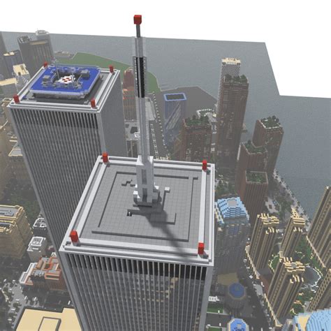 Realistic Original World Trade Center 12 Scale Minecraft Map