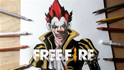 Dibujo Del Joker De Free Fire Para Imprimir Dibujando Con Vani