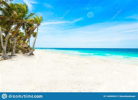 Riviera Maya Paradise Beaches In Quintana Roo Mexico Caribbean Coast Stock Photo Image Of