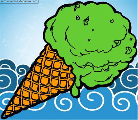 Cornet de glace fraise tablette de chocolat sucette et tout ce petit monde dessine a la facon kawaii. Coloriage Coupe de glace - Sans Dépasser