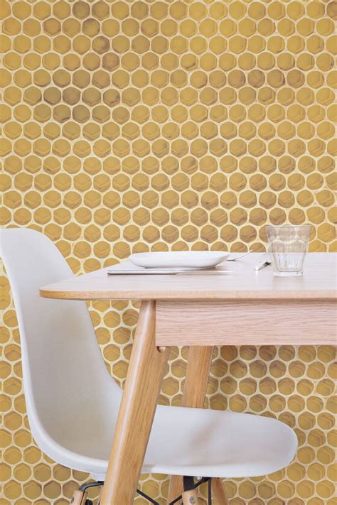 This Honeycomb Texture Wallpaper Is Both Charming And Delightful The