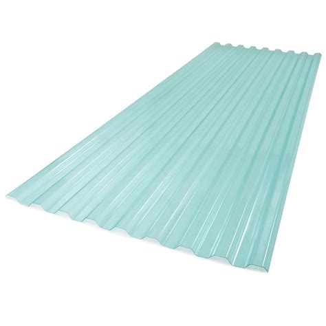 Suntuf 26 In X 6 Ft Corrugated Polycarbonate Roof Panel In Sea Green