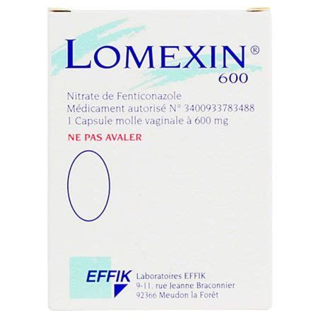 Lomexin Mg Capsule Molle Vaginale Livraison De M Dicaments