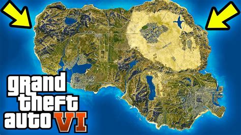Gta 6 World Map Concept Usa Location New Regions More In Gta World Map