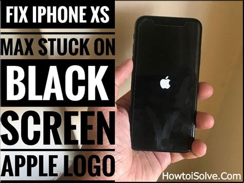 Fixes Iphone Xs Max That Is Stuck On Black Screen And Apple Logo