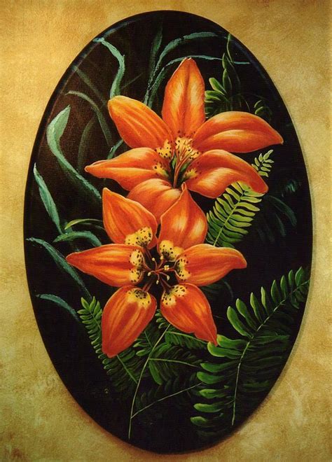 Fire Lilies Painting By Lori Salisbury Fine Art America