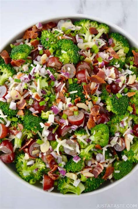 The Best Broccoli Salad With Bacon Just A Taste