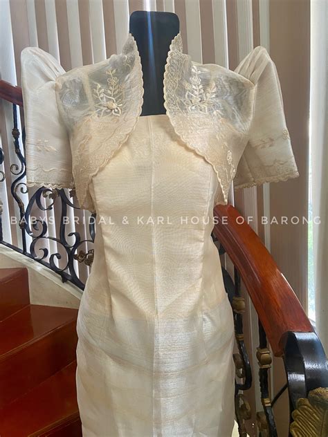 Traje De Mestiza Embroidered Bolero Maria Clara Filipiniana Filipiniana