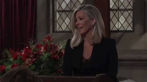 gh recap nina discovers carly and jax s secret at sonny s funeral on general hospital carly
