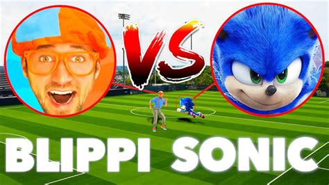 Blippi Fights Sonic In Real Life Youtube