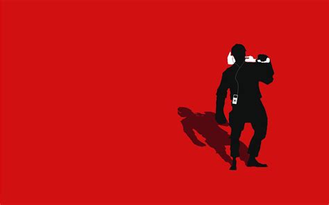 Tf2 Red Engineer Silhouette Ipodearbuds 2560x1600 By Cwegrecki On