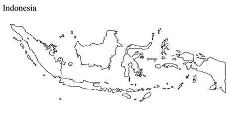 Indonesia Map Vector At Getdrawings Free Download