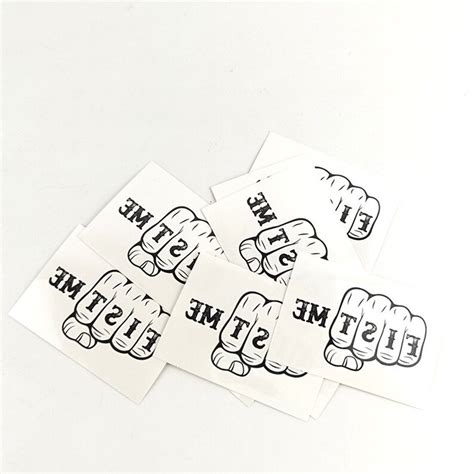 2 X Fist Me Temporary Tattoo Stamps Swinger Sissy Etsy