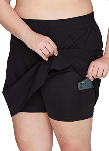 RBX Active Women S Plus Size Woven Skort W Bike Shorts And Pockets S19