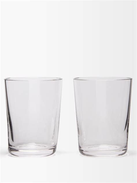 White Set Of Two Crystal Shot Glasses Richard Brendon Matchesfashion Us