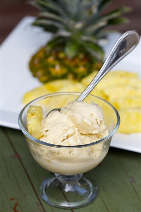 Pineapple Coconut Ice Cream Paleo And Dairy Free