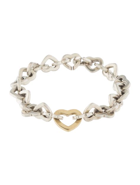 Tiffany And Co Heart Link Bracelet Bracelets Tif56020 The Realreal