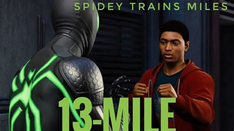 Spider Man Teaches Miles Morales How To Fight Spider Man Ps Gameplay Mile Youtube