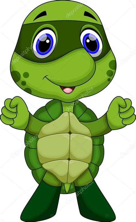 Cute Turtle Cartoon — Stock Vector © Irwanjos2 68516275