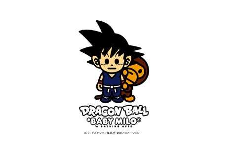 A bathing ape enlists its baby milo imprint for another collaborative dragon ball capsule. A Bathing Ape Announces Dragon Ball Collection