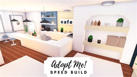 Aesthetic Cafe Speed Build ☕️ Roblox Adopt Me Youtube