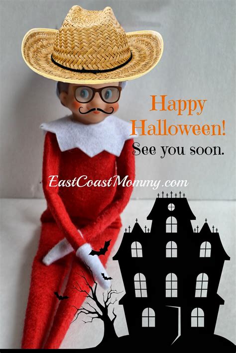 East Coast Mommy Elf On The Shelf Halloween Greetingfree Printable