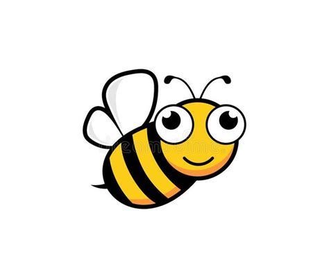 Cute Honey Bee Mascot Character Vector Logo Design Inspiration Cute