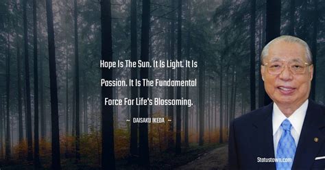 Hope Is The Sun It Is Light It Is Passion It Is The Fundamental