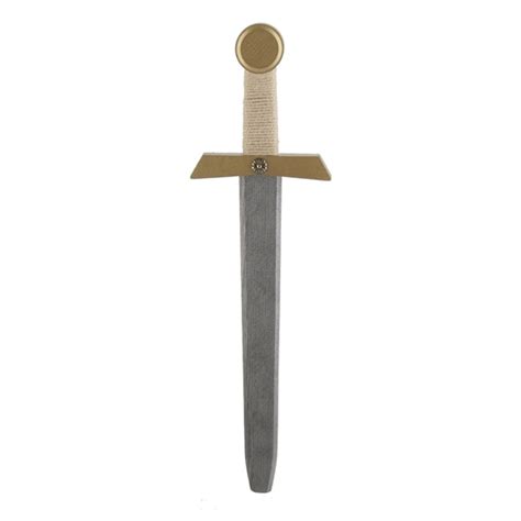 Wooden Knight Sword For Kids Gold And Silver 50 Cm Toy Estate
