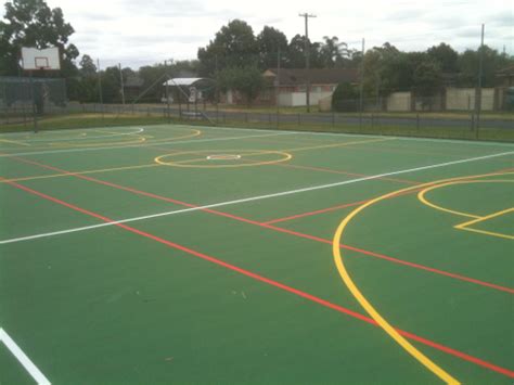 Sports Court Line Marking Expertly Applied By Ultra Linemarking
