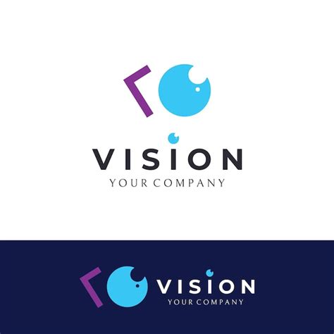 Premium Vector Modern Colorful Abstract Logo Vision Digital Vision