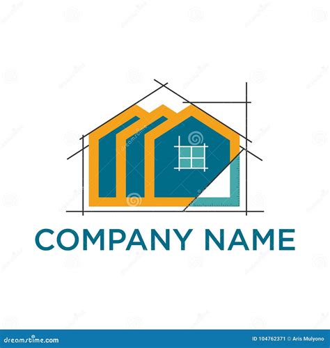 Real Estate And Construction House Building Logo Vector Stock Vector