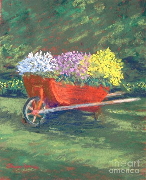 The Red Wheelbarrow Painting By Claire Norris Fine Art America
