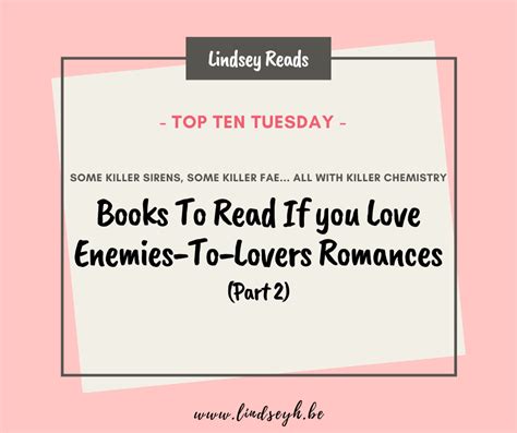 Books To Read If You Love Enemies To Lovers Romances Part 2 Lovers