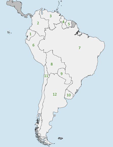 South American Countries Quiz By Olliechick