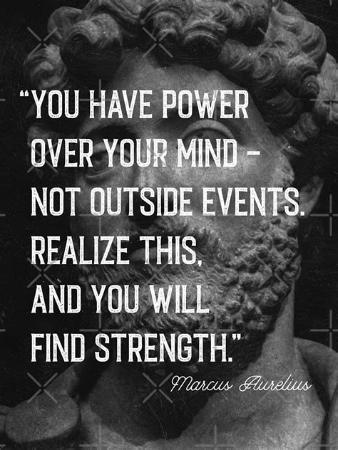 You Have Power Over Your Mind Marcus Aurelius Quote Poster For Sale