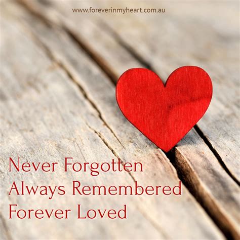 Never Forgotten Always Remembered Forever Loved Valentines Love
