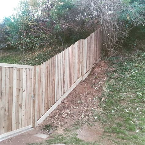 How To Build A Garden Fence On A Slope Hankintech