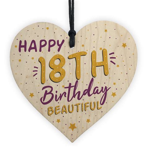 … happy birthday, i wish you all the good things in this world today and always! 18th Birthday Card Decorations Heart 18th Daughter GIFTS