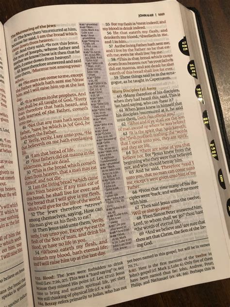 Personalized Kjv Study Bible Large Print Thumb Indexed Black Genuine