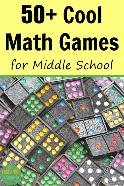50 Cool Math Games For Middle School Math Games Middle School