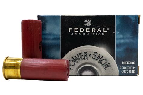 Federal 12 Gauge 2 34 00 Buck Shot Power Shok Police Trade Ammo 5box