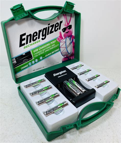 Energizer Rechargeable Batteries Kit With USB Charger 6 AA & 4 AAA ...